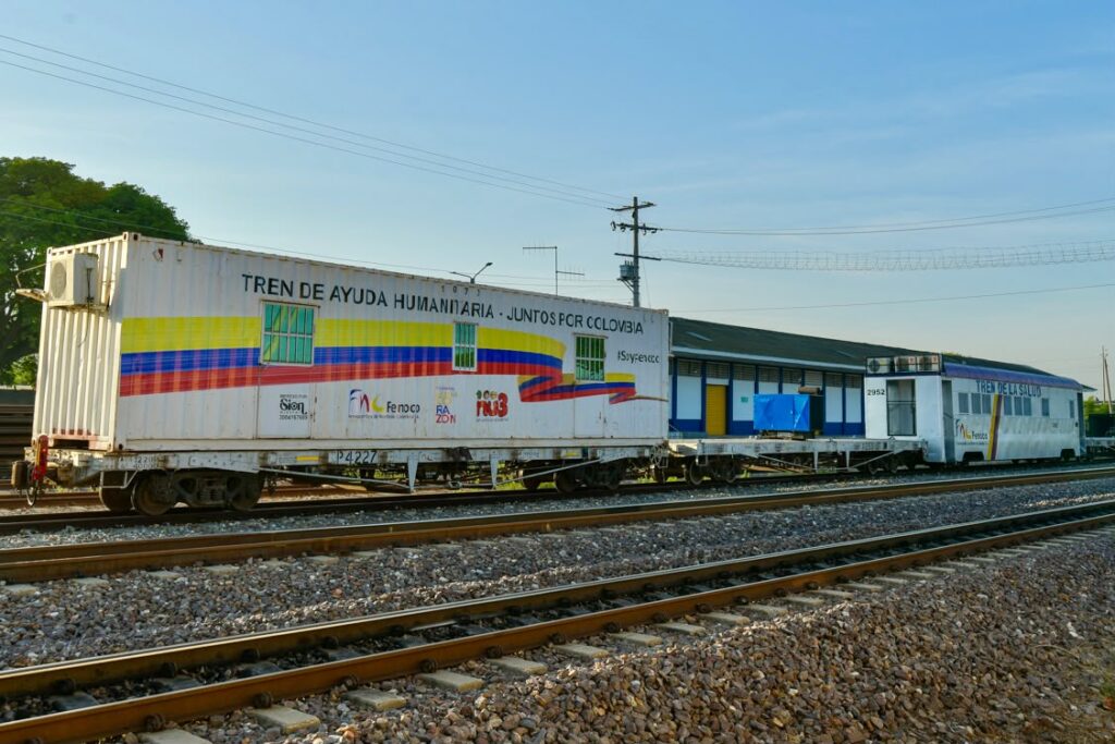 el tren se convierte en apoyo para la logística durante la emergencia